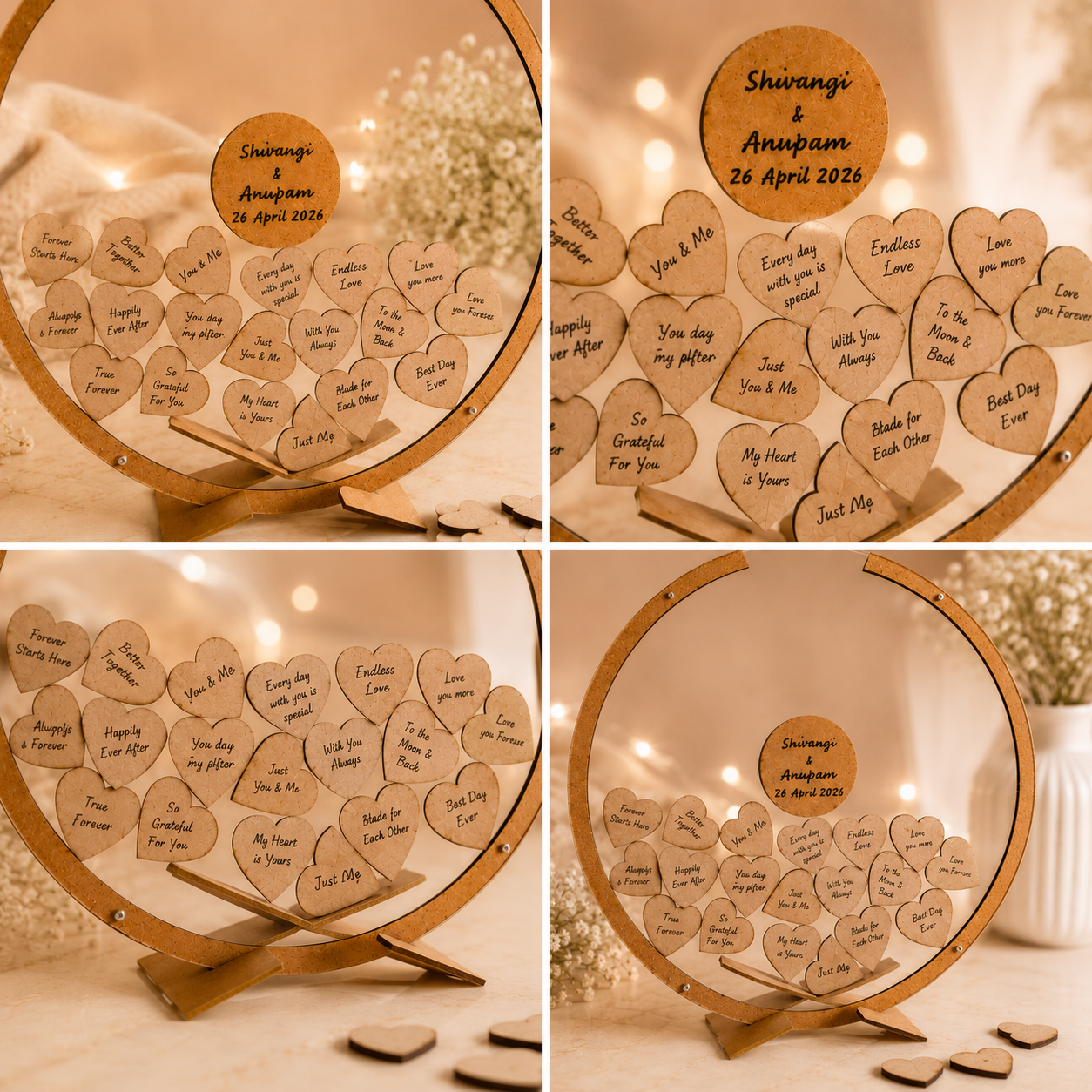 Guest Dropbox Transparent - Personalized Wedding Wish Frame