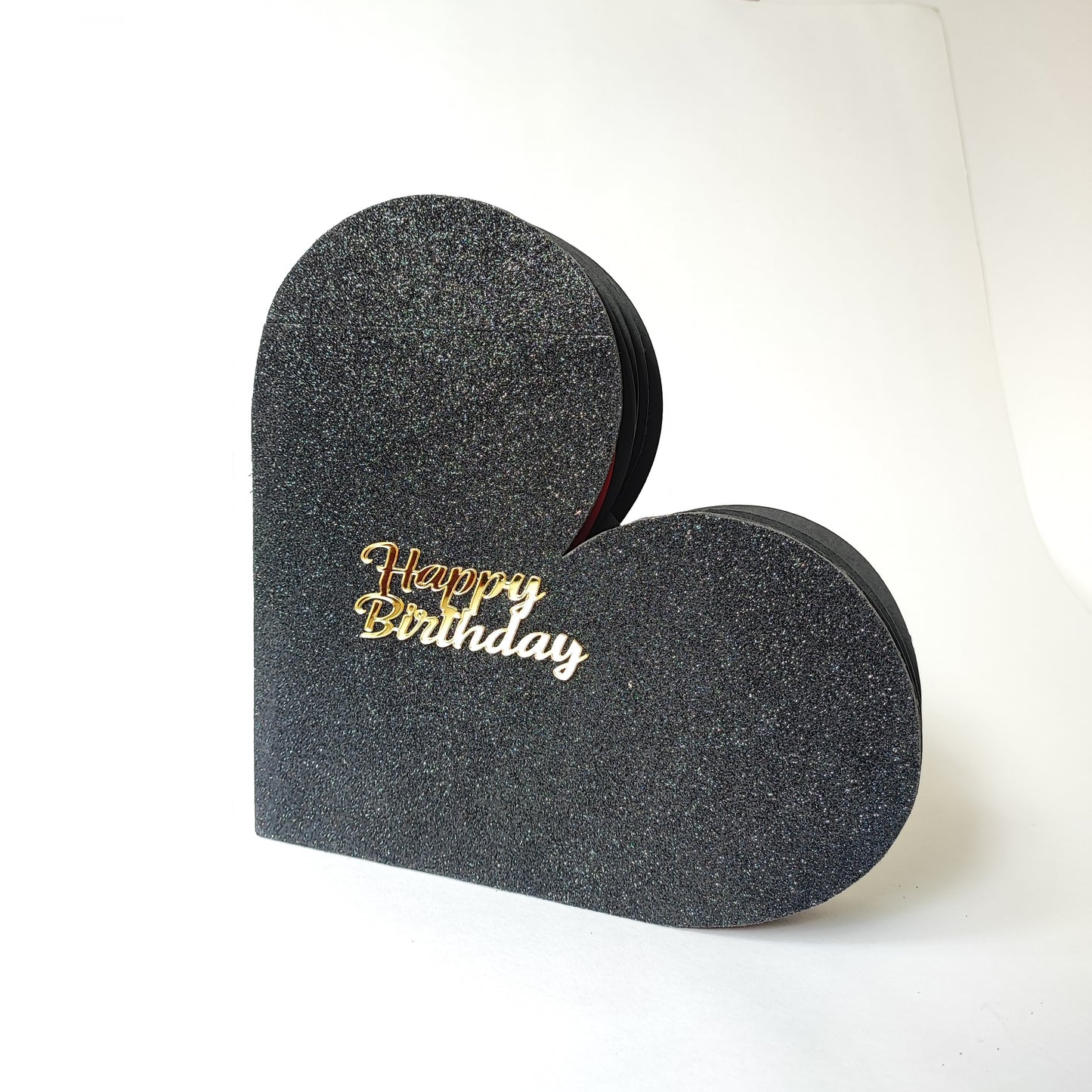 Glitter Edition 5 Layer Heart Birthday Scrapbook