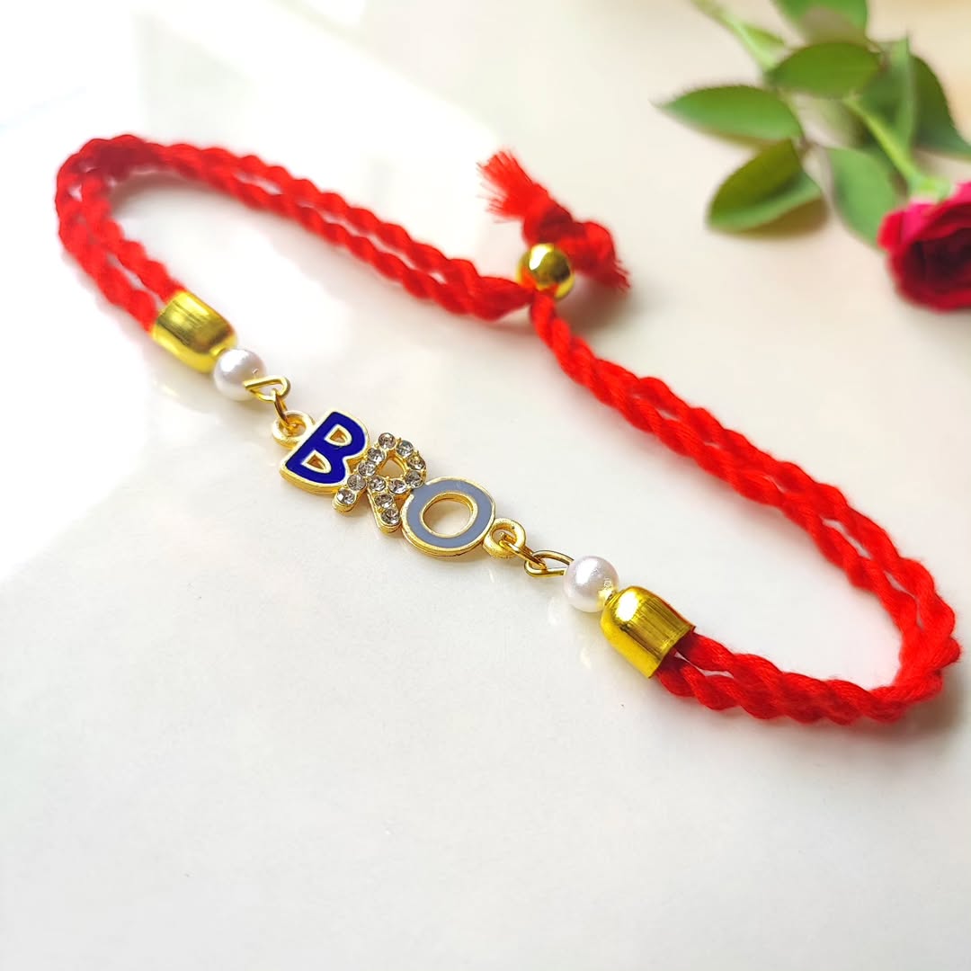 BRO Red Sutra - Bracelet Style Rakhi