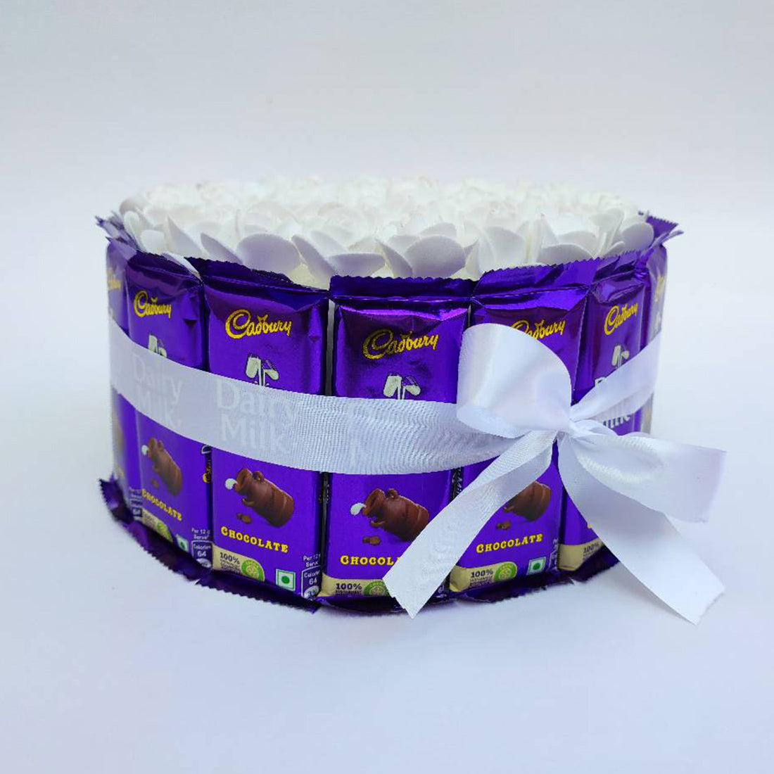 Dairy Milk 1-Layer Birthday Chocolate Cake Handmade