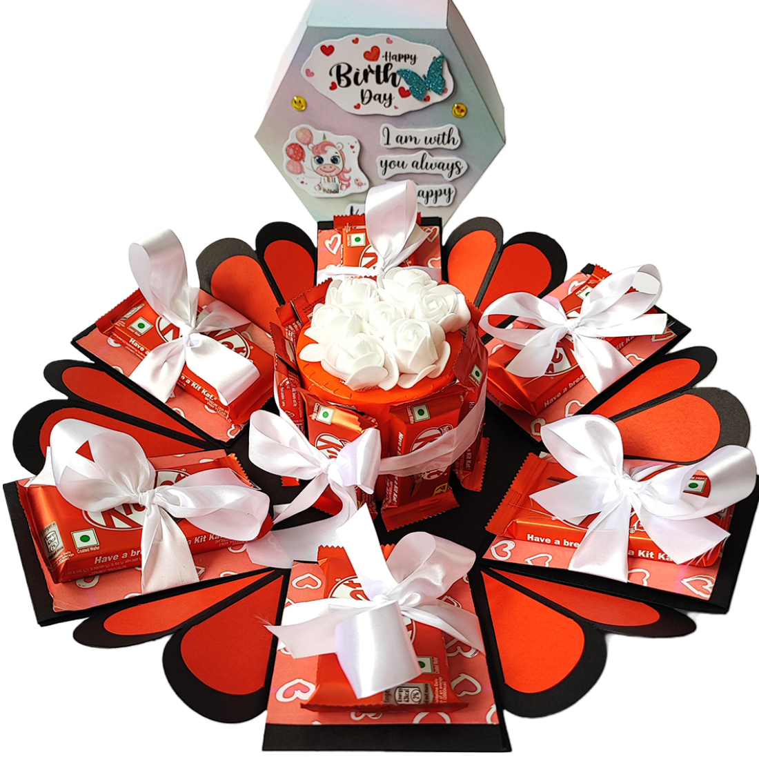 6-Hand Birthday Explosion Box – Chandrans Creation