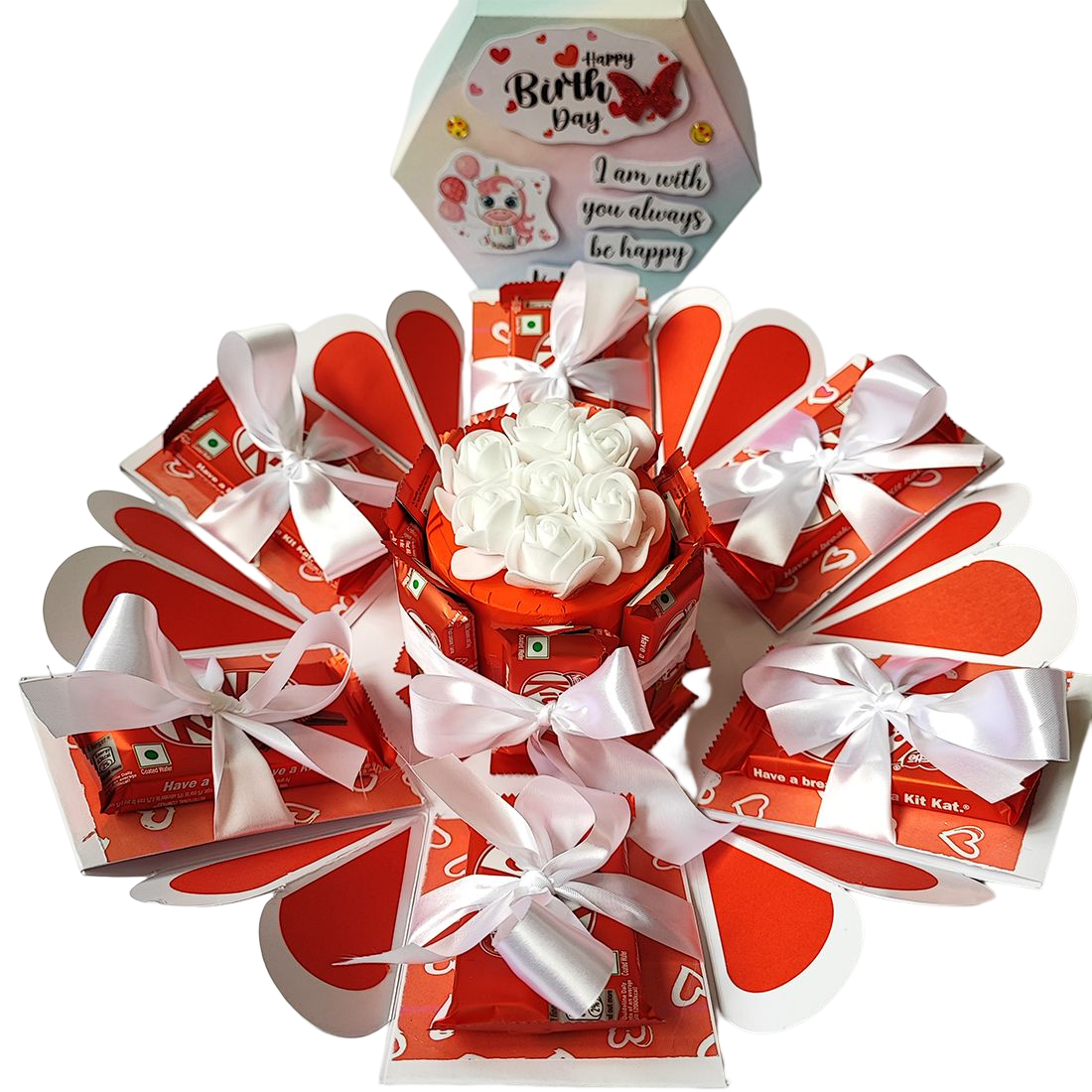 6-Hand Birthday Explosion Box