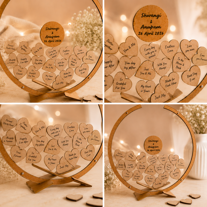 Guest Dropbox Transparent - Personalized Wedding Wish Frame