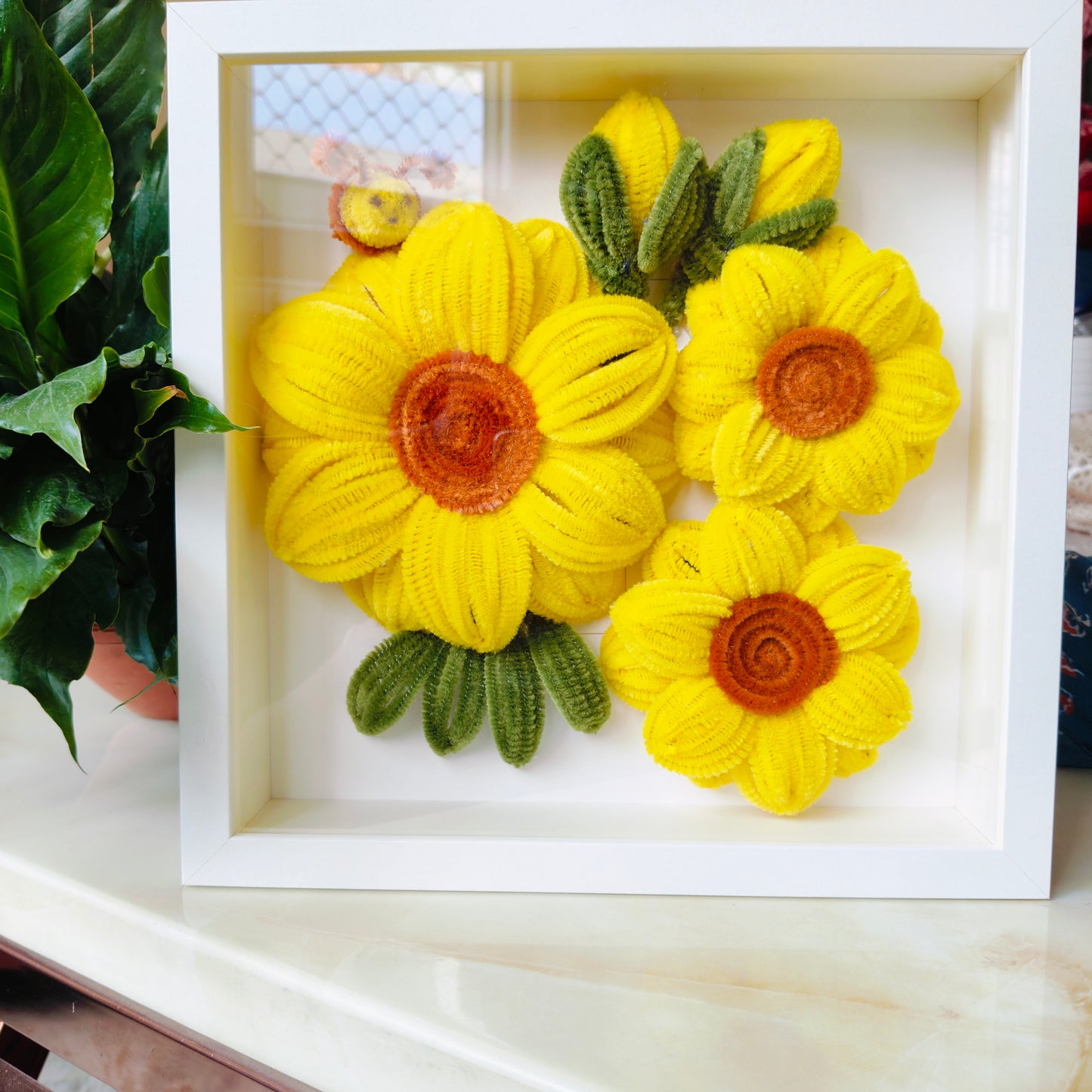 Sunflower Shadow Box Frame