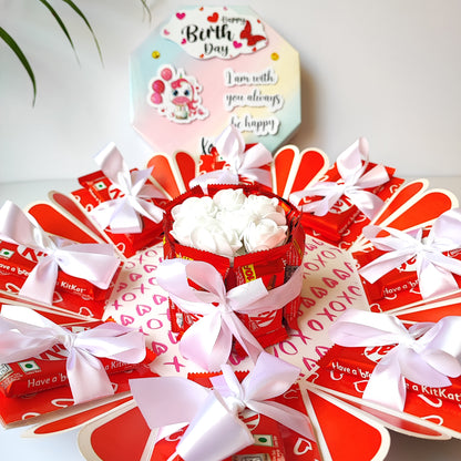 Single-Layer Birthday Kitkat Chocolate Explosion Box