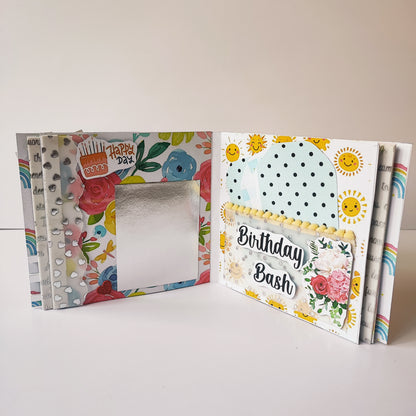 Chandrans Creation Handmade 6-Layer Yellow Birthday Scrapbook