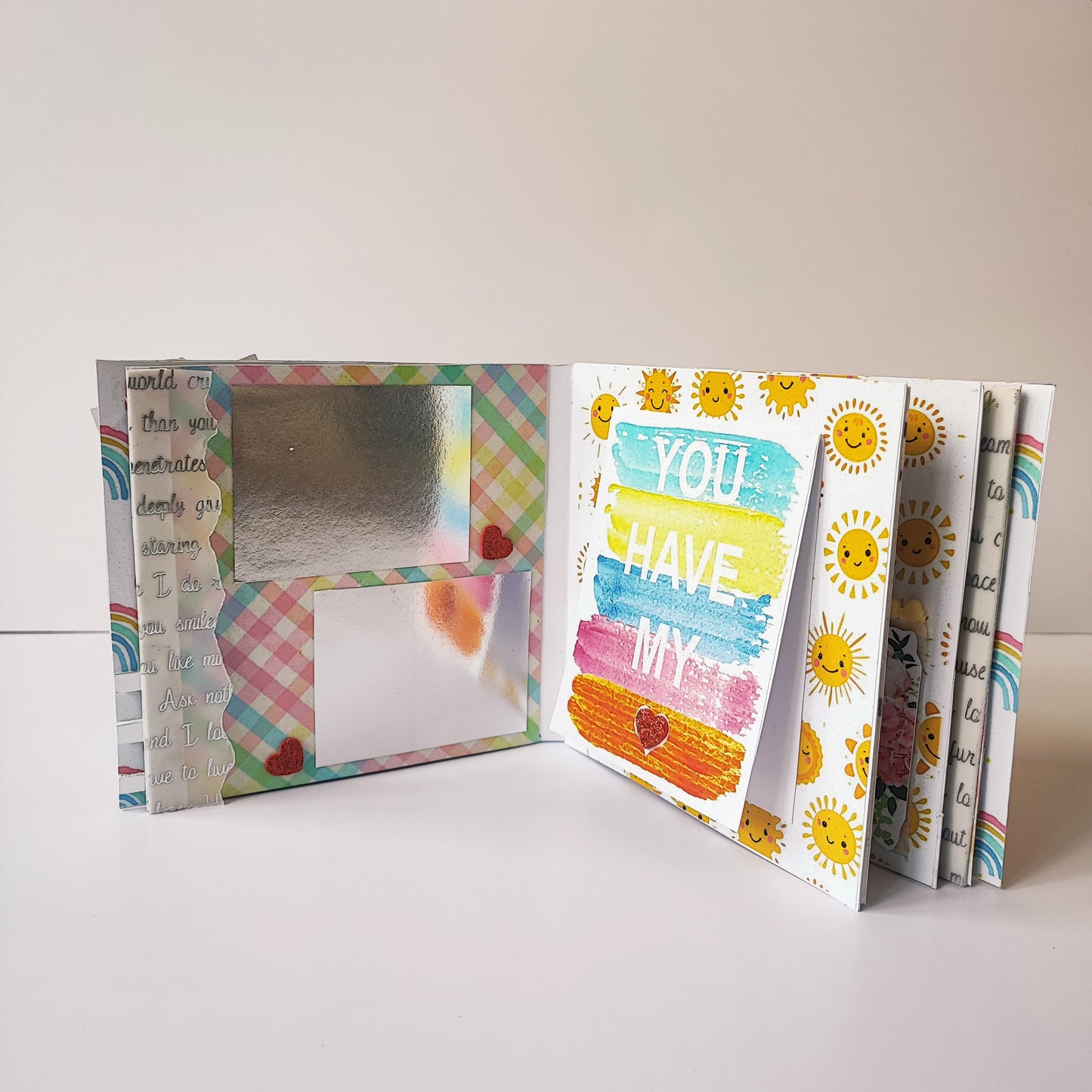 Chandrans Creation Handmade 6-Layer Yellow Birthday Scrapbook