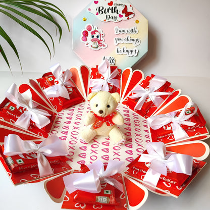 Chandrans Creation Teddy Birthday Chocolate Explosion Box