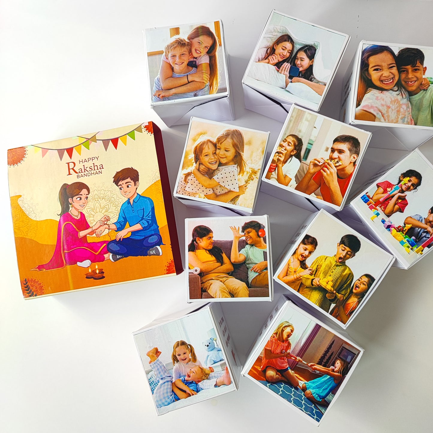 Rakhi Surprise Gift with 10 Jumping Cubes