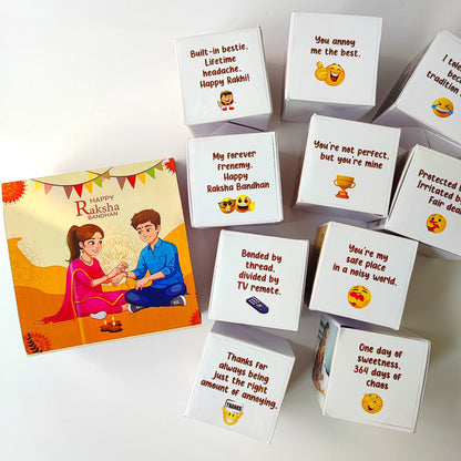 Rakhi Surprise Gift with 10 Jumping Cubes