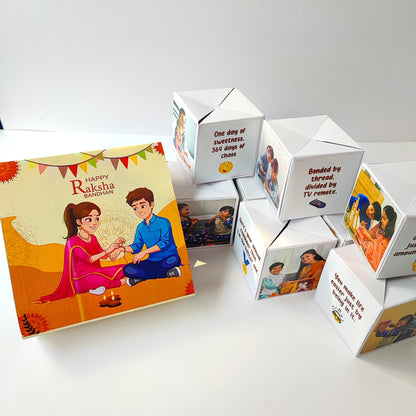 Rakhi Surprise Gift with 10 Jumping Cubes
