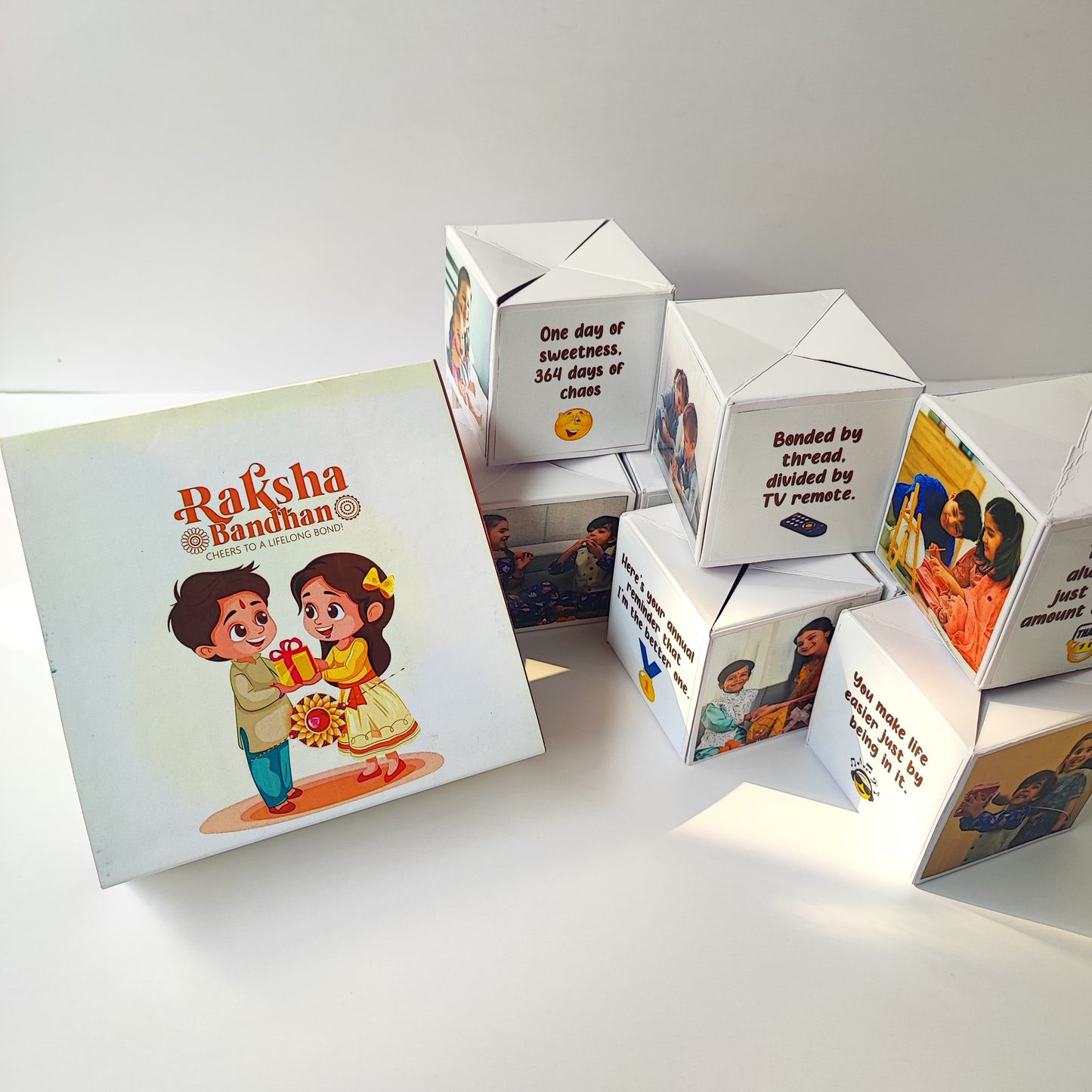 Rakhi Surprise Gift with 10 Jumping Cubes