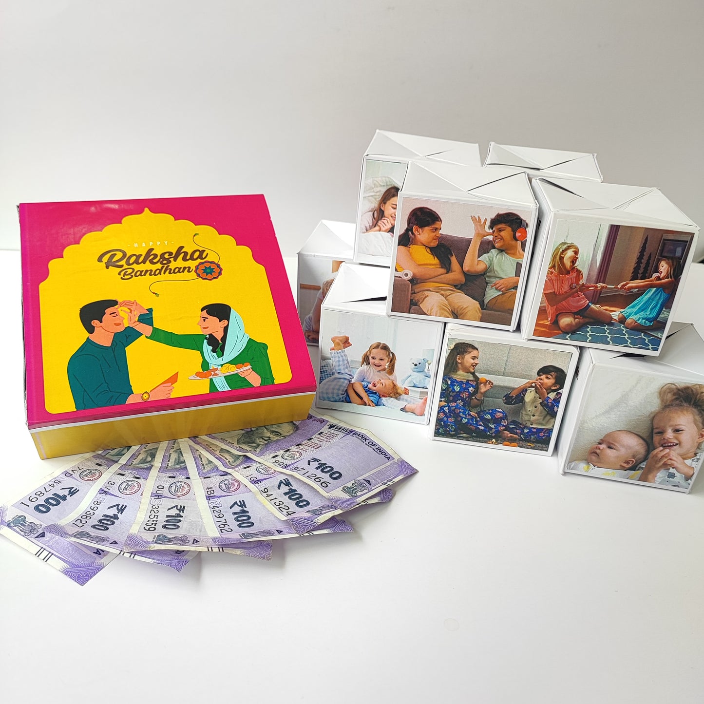 Rakhi Surprise Gift with 10 Jumping Cubes