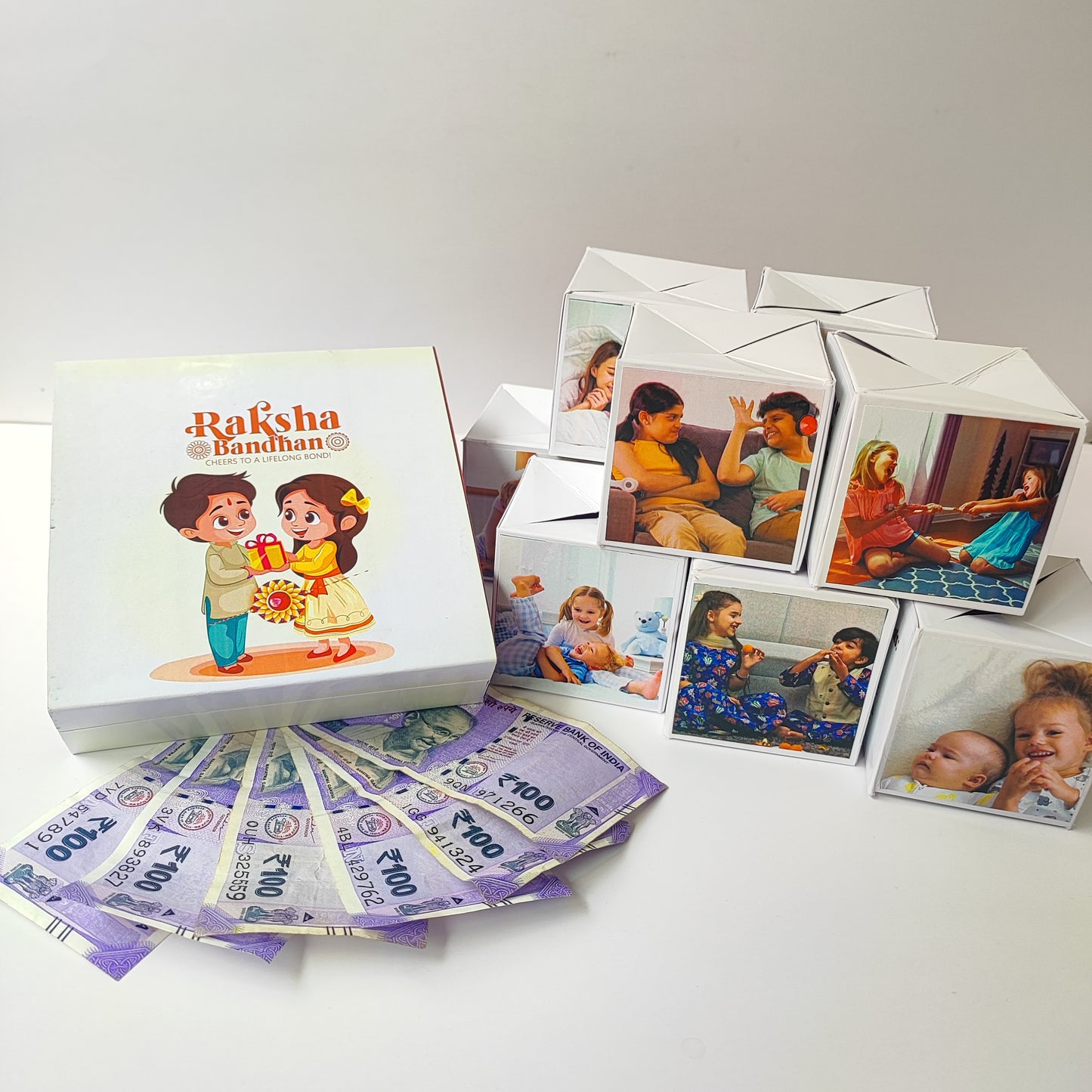 Rakhi Surprise Gift with 10 Jumping Cubes