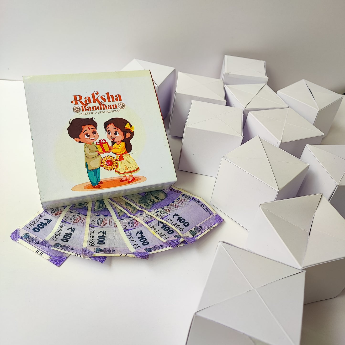 Rakhi Surprise Gift with 10 Jumping Cubes
