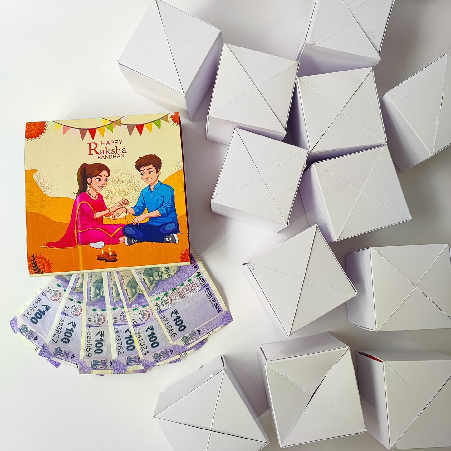 Rakhi Surprise Gift with 10 Jumping Cubes