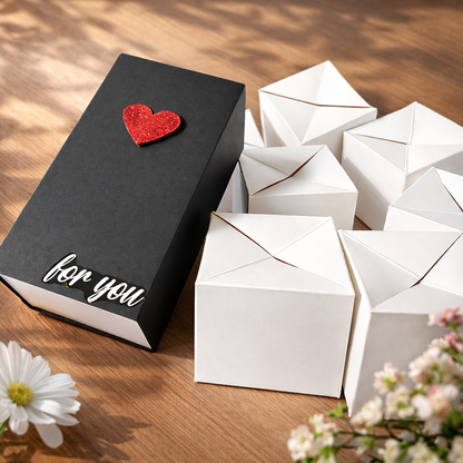 Black Jumping Box with 10 Cubes