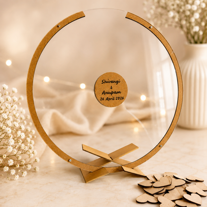 Guest Dropbox Transparent - Personalized Wedding Wish Frame