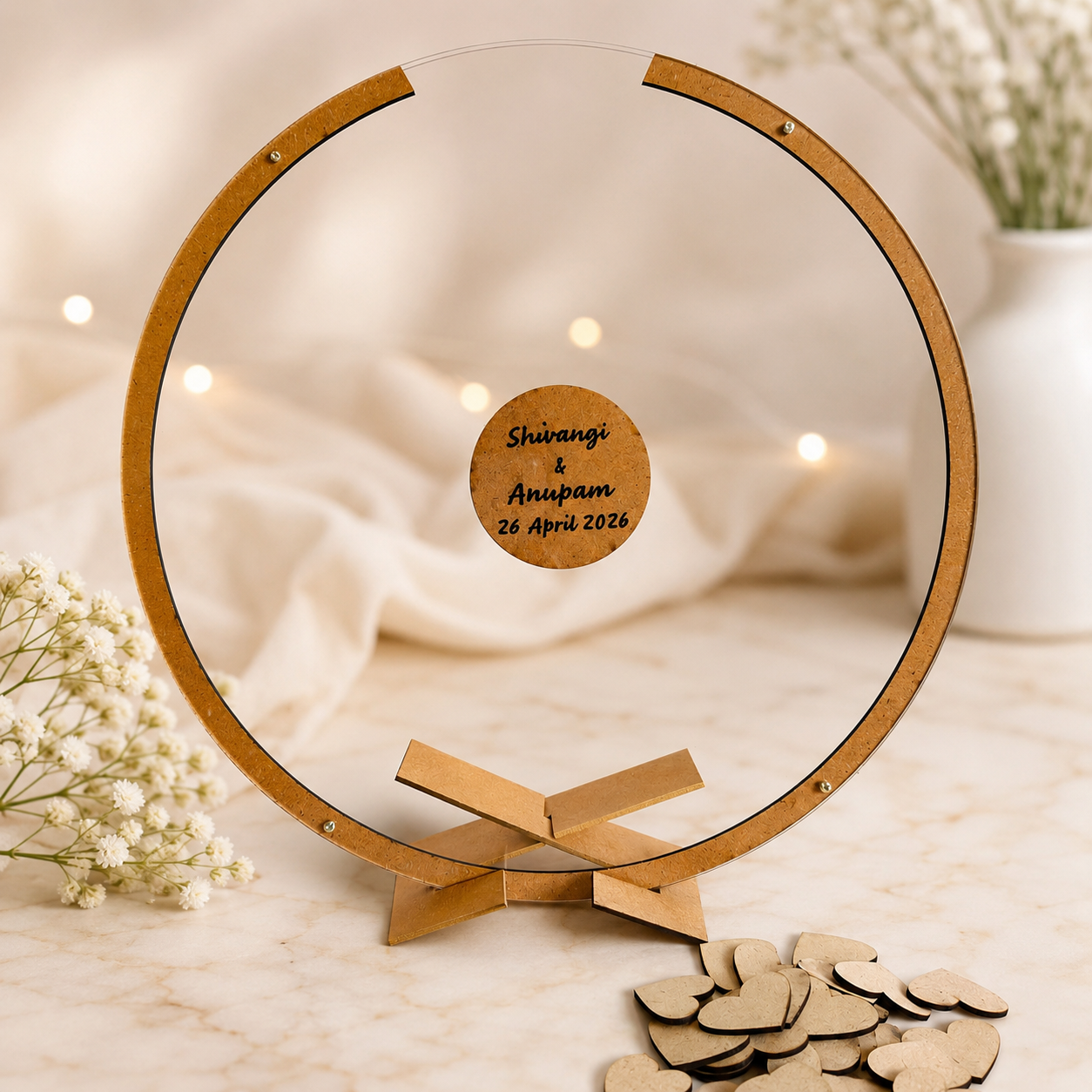 Guest Dropbox Transparent - Personalized Wedding Wish Frame