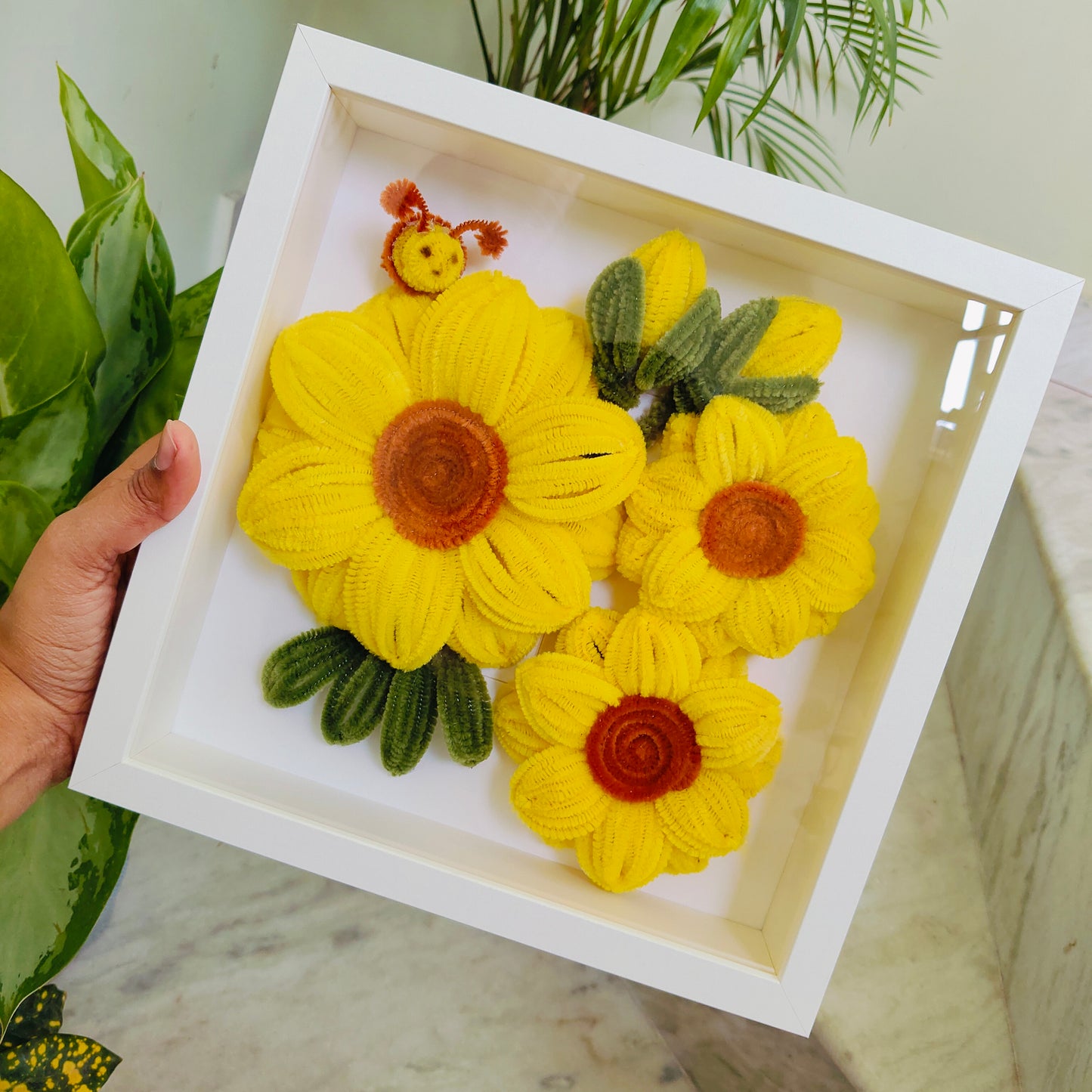 Sunflower Shadow Box Frame