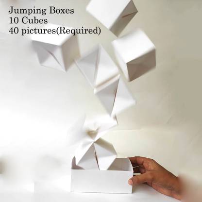 Handcrafted Surprise Box with Jumping Cubes Box for Birthday Anniversary