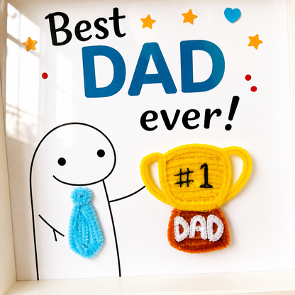 Handmade Father’s Day Photo Frame- Shadow Box