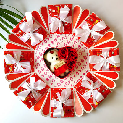 Tin Heart Birthday Chocolate Explosion Box