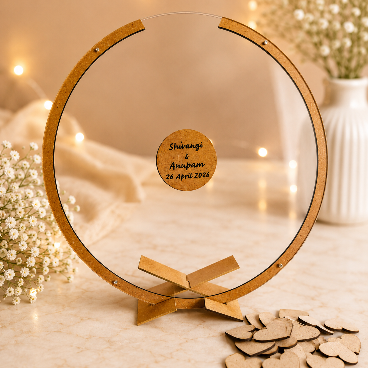 Guest Dropbox Transparent - Personalized Wedding Wish Frame