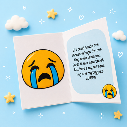 Sorry Emoji Card