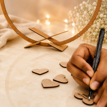 Guest Dropbox Transparent - Personalized Wedding Wish Frame