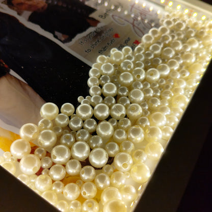 Personalized LED Pearl Shadow Box Frame A4
