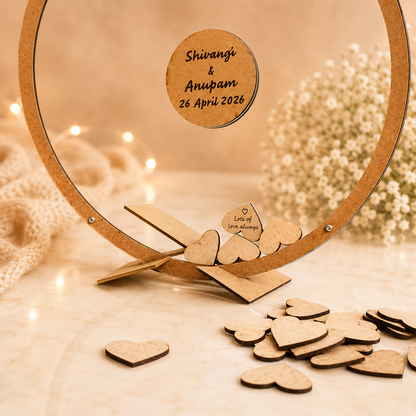 Guest Dropbox Transparent - Personalized Wedding Wish Frame