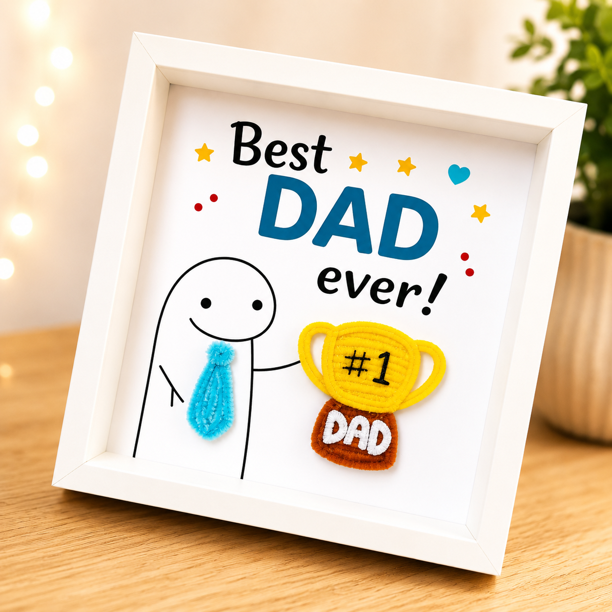 Handmade Father’s Day Photo Frame- Shadow Box