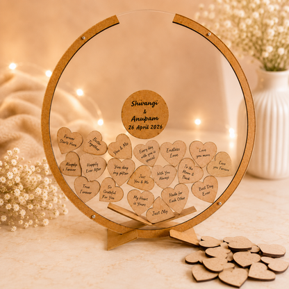 Guest Dropbox Transparent - Personalized Wedding Wish Frame
