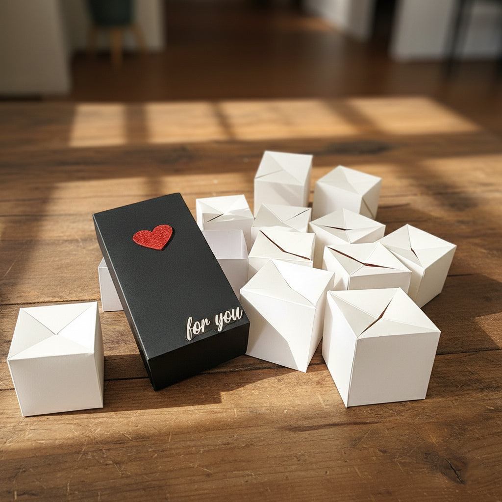 Black Jumping Box with 10 Cubes