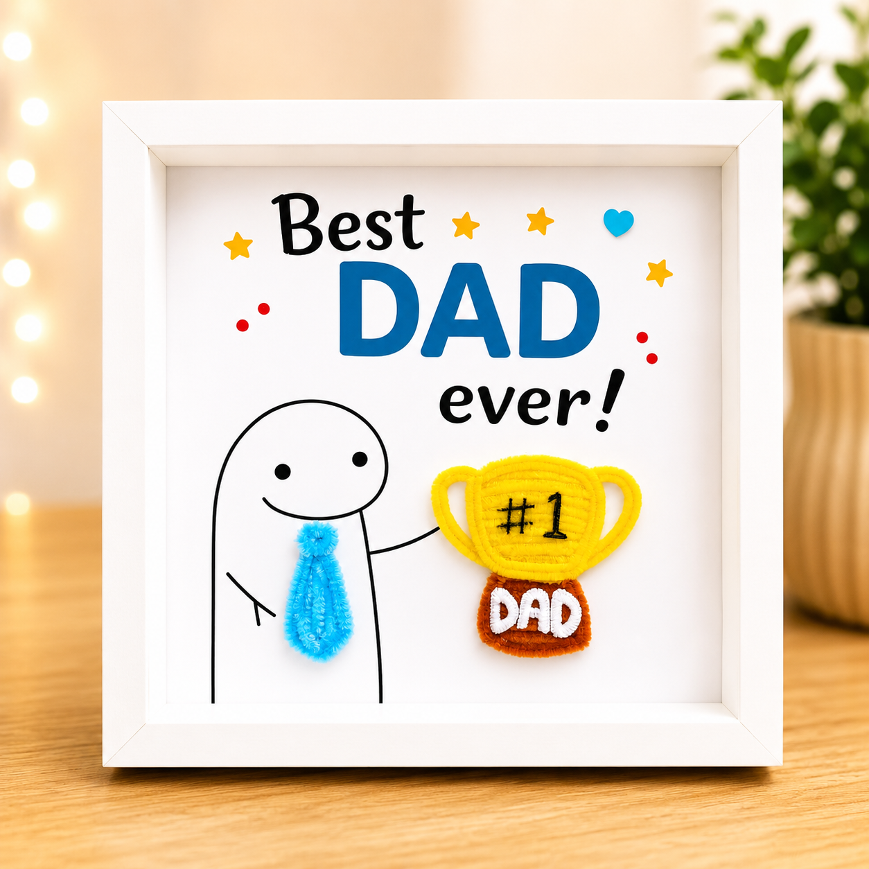 Handmade Father’s Day Photo Frame- Shadow Box