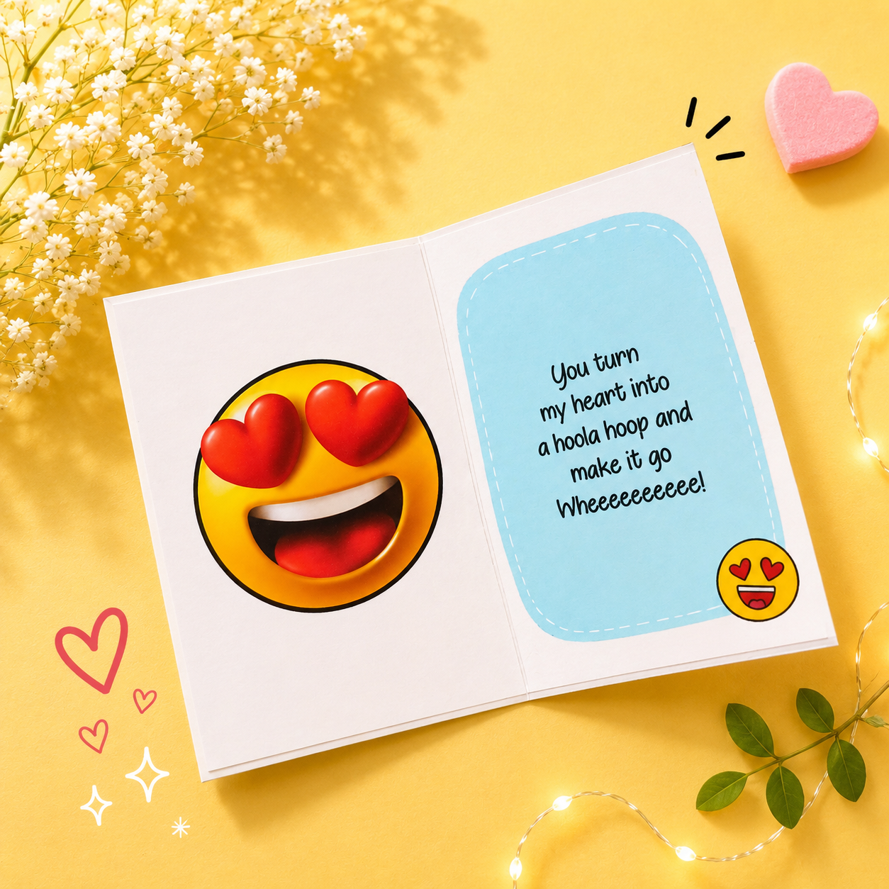 Hey You Emoji Card