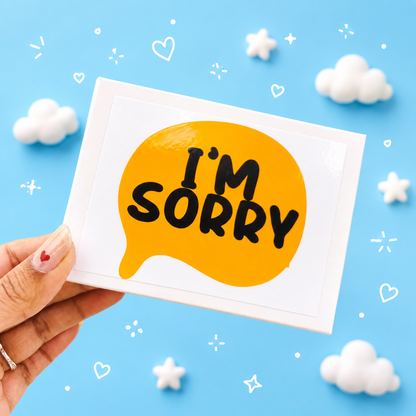 Sorry Emoji Card