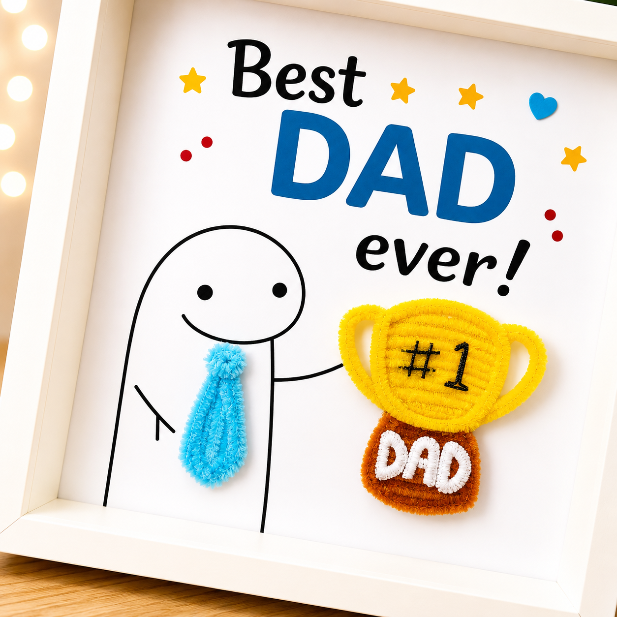 Handmade Father’s Day Photo Frame- Shadow Box