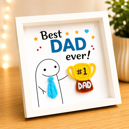 Handmade Father’s Day Photo Frame- Shadow Box