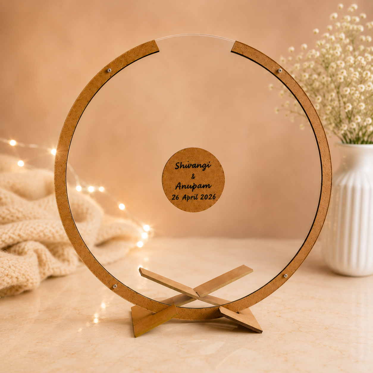 Guest Dropbox Transparent - Personalized Wedding Wish Frame
