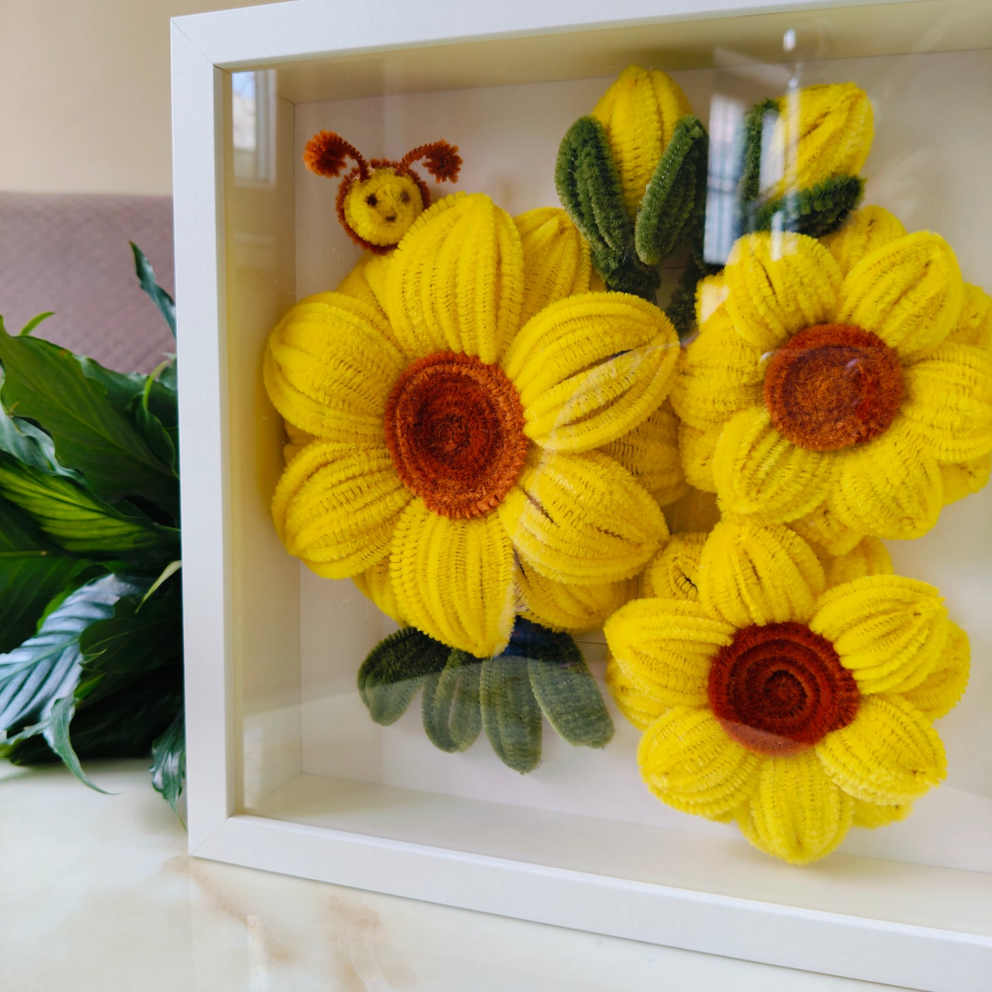 Sunflower Shadow Box Frame