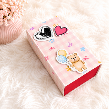 Pink Checks Jumping Box