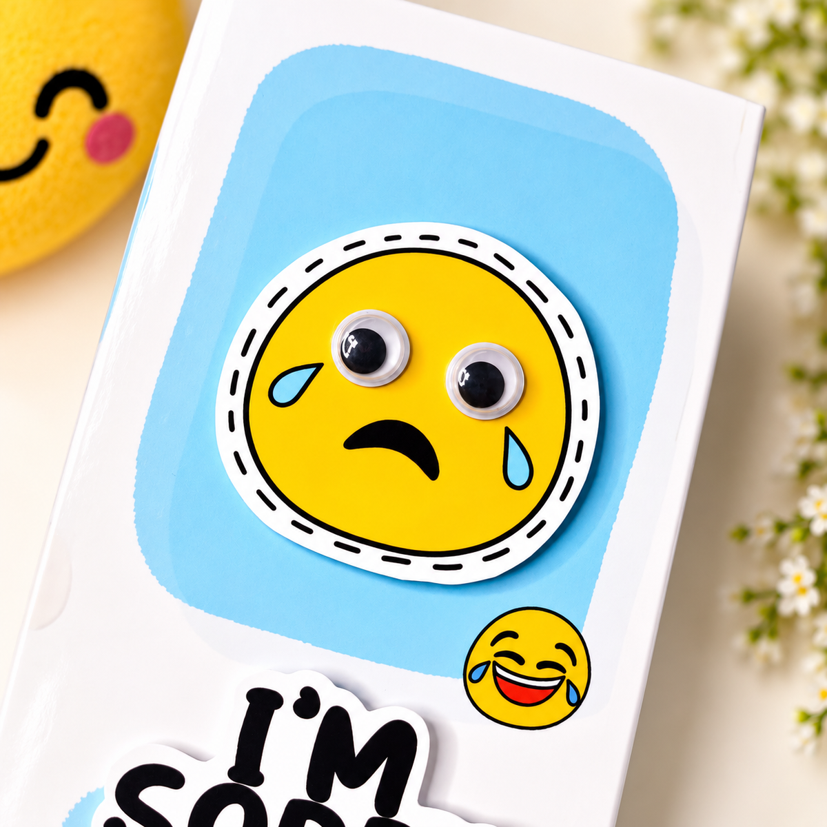 Sorry Emoji Jumping Box