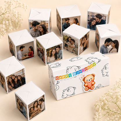 Black & White Cat Jumping Box