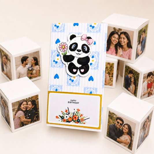 Blue Frame Jumping Box with 10 cubes