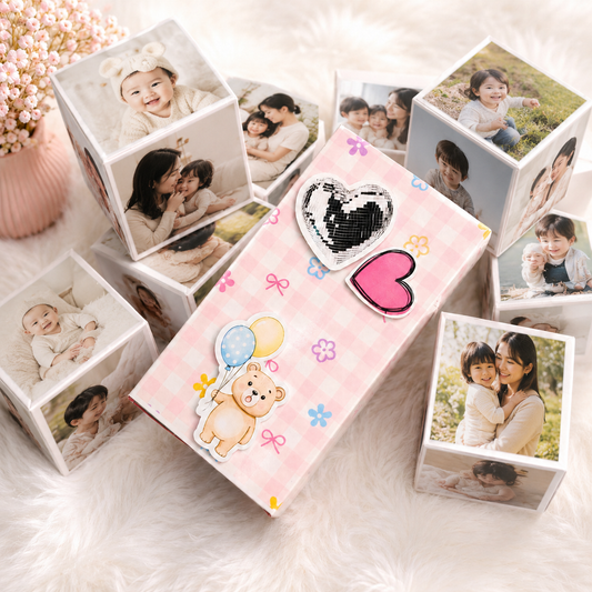 Pink Checks Jumping Box