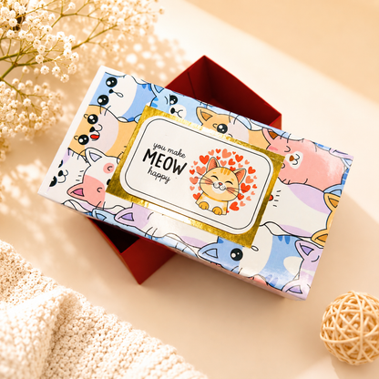 Colorful Cat Jumping Box