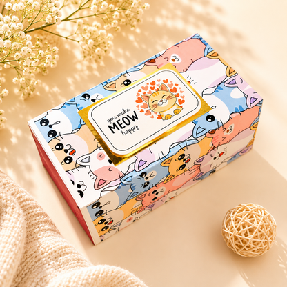 Colorful Cat Jumping Box