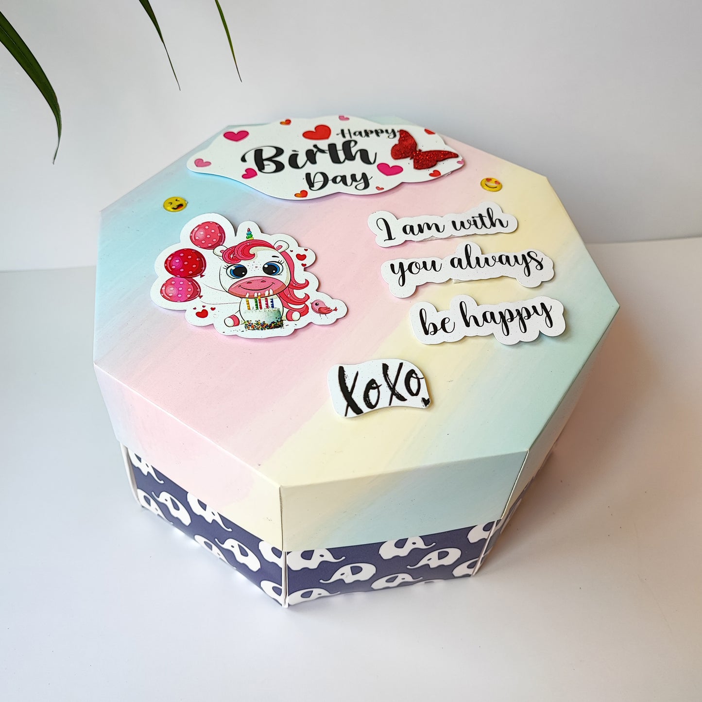 Single-Layer Birthday Kitkat Chocolate Explosion Box